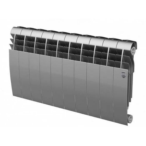 Биметаллический радиатор Royal Thermo BiLiner 350 Silver Satin черный
