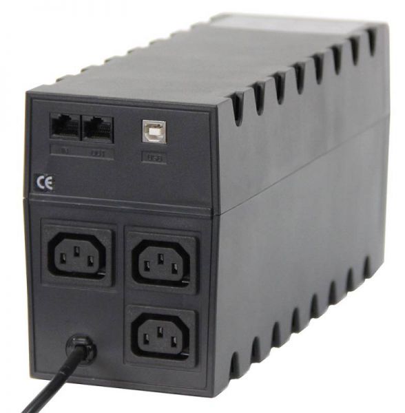 Источник бесперебойного питания Powercom RPT-600AP 360Вт 600ВА черный