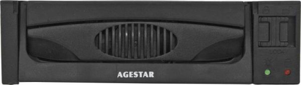 Корпуса и док-станции для жестких дисков Agestar MR3-SATA(SW)-1F SATA II пластик черный
